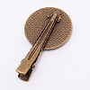 Zinc Alloy Alligator Hair Clip Findings PALLOY-WH0072-54AB-2