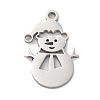 Anti-Tarnish Christmas 201 Stainless Steel Pendants STAS-Q015-09P-1