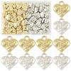 80Pcs 2 Colors CCB Plastic Charms CCB-FS0001-15-1
