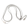 201 Stainless Steel Double Layer Snake Chain Necklaces STAS-B076-05P-1