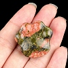 Natural Unakite Carved Figurines Statues for Home Office Desktop Decoration PW-WG5370C-05-1