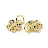 Brass Micro Pave Colorful Cubic Zirconia Charms KK-E068-VF100-3