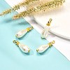 Glass Pearl Pendants PALLOY-JF00902-2