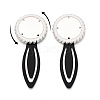 Alloy & Iron Bookmark Cabochon Settings PALLOY-N184-09S-4
