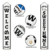 Polyester Hanging Sign for Home Office Front Door Porch Decorations HJEW-WH0023-028-3