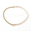 Brass Enamel Curb Chain Necklaces NJEW-JN03482-02-1