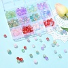 210Pcs 12 Styles Transparent Crackle Acrylic Beads DACR-YW0001-02-4