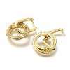 Ring Rack Plating Brass Micro Pave Clear Cubic Zirconia Hoop Earrrings for Women EJEW-L097-04G-2