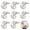 4 Pairs Alloy Cufflinks FIND-CA0011-40P-1