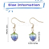 3D Resin Flower Dangle Earrings EJEW-SW00019-01-2