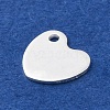 201 Stainless Steel Stamping Blank Tag Pendants STAS-I100-10S-2