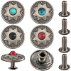 CRASPIRE 20 Sets 4 Colors Alloy Garment Collision Rivets FIND-CP0001-84-1