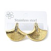 304 Stainless Steel Micro Pave Clear Cubic Zirconia Stud Earrings For Women EJEW-B112-02G-02-4