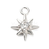 925 Sterling Silver Clear Cubic Zirconia Star Charms STER-U009-06S-1