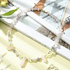 Natural Mixed Gemstone Bullet & Synthetic Moonstone Beaded Necklaces NJEW-JN04406-6