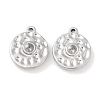 Non-Tarnish 304 Stainless Steel Pendant Rhinestone Settings STAS-P364-04P-1