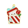 Valentine's Day Alloy Enamel Pendants ENAM-Z015-03G-02-1