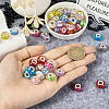 66Pcs 11 Colors Rondelle Resin European Beads RPDL-TA0001-03-14