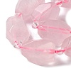 Natural Rose Quartz Beads Strands G-H095-A10-01-3