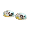 Cartoon Glass Cabochons GLAA-D008-01-3