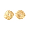 Ion Plating(IP) 304 Stainless Steel Stud Earrings for Women EJEW-P279-48G-1