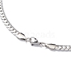 Non-Tarnish 304 Stainless Steel Cuban Link Chain Necklace for Men Women NJEW-E093-03P-02-3