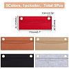 WADORN 5Pcs 5 Colors Wool Felt Purse Organizer Insert FIND-WR0007-40B-2