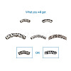 Kissitty Tibetan Style Alloy Tube Beads PALLOY-KS0002-05-13