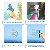 Waterproof PVC Colored Laser Stained Window Film Adhesive Stickers DIY-WH0256-025-3