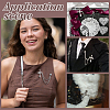 Cross Alloy Rhinestone Lapel Pin Backs JEWB-WH0051-057P-5