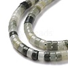 Natural Green Line Jaspe Beads Strands G-P468-12-4