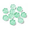 Transparent Spray Painted Glass Beads GLAA-I050-02C-1