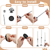 3Pcs 3 Styles Metal Candle Holder Sets DIY-WA0001-37P-3