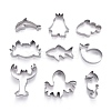Stainless Steel Sea World Mixed Pattern Cookie Candy Food Cutters Molds DIY-H142-08P-1