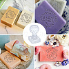 Clear Acrylic Soap Stamps DIY-WH0438-026-3