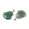 Natural Green Aventurine Pendants G-T138-208E-2