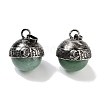 Natural Green Aventurine Sphere Pendants G-Q163-07AS-03-1