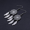 Tarnish Resistant 201 Stainless Steel Chandelier Earrings STAS-S105-JN361-1-2