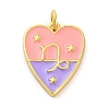 Brass Enamel Pendants KK-Z077-01G-10-1