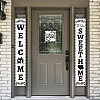 Polyester Hanging Sign for Home Office Front Door Porch Decorations HJEW-WH0023-028-6