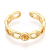 Brass Cup Peg Ring Settings KK-N274-32G-2