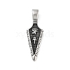 Retro 304 Stainless Steel Big Pendants STAS-I205-17AS-1