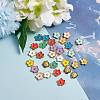 40 Pcs 10 Colors Light Gold Plated Alloy Enamel Charms ENAM-SZ0001-43LG-3