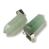 Natural Green Aventurine Pendants G-Z067-07P-13-2