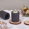 Ceramic Whiteware Candle Holder DJEW-WH0068-01A-5