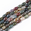 Natural Indian Agate Beads Strands X-G-S364-014-1