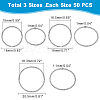 DICOSMETIC 150Pcs 3 Styles 304 Stainless Steel Open Jump Rings STAS-DC0009-05-2