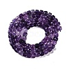 Natural Purple Fluorite Beads Strands G-P553-E02-03-3