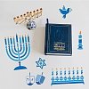 MAYJOYDIY US 1 Set Hanukkah PET Hollow Out Drawing Painting Stencils DIY-MA0002-19A-5