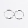 Tarnish Resistant 304 Stainless Steel Open Jump Rings STAS-P151-01-2